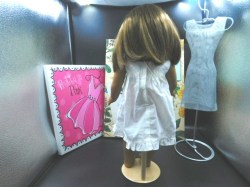 ag brunette white dress bk